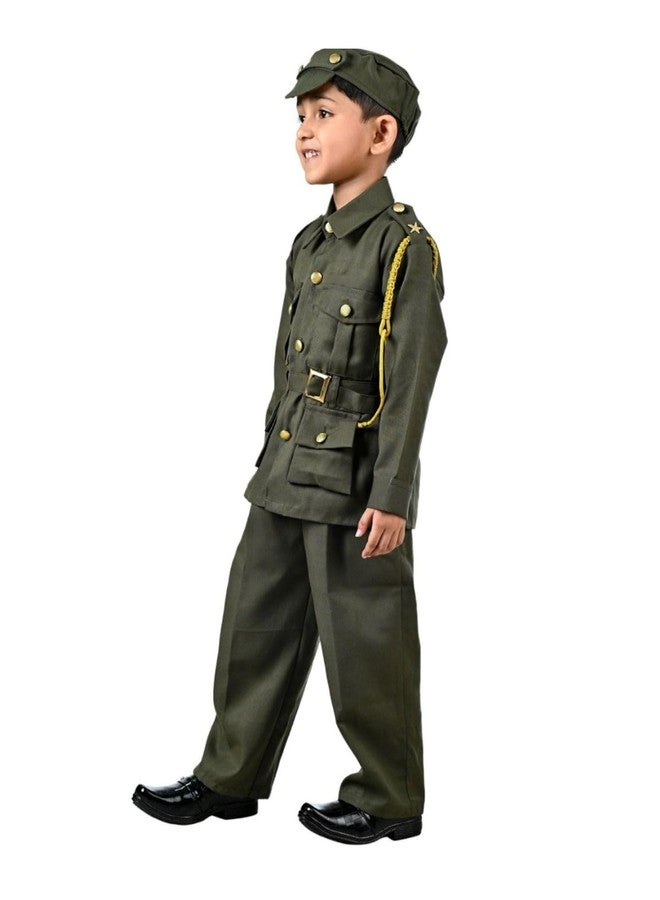 BookMyCostume Army Soldier with Whistle Professional Community Helper Kids Fancy Dress Costume 13-14 Years - Image 2